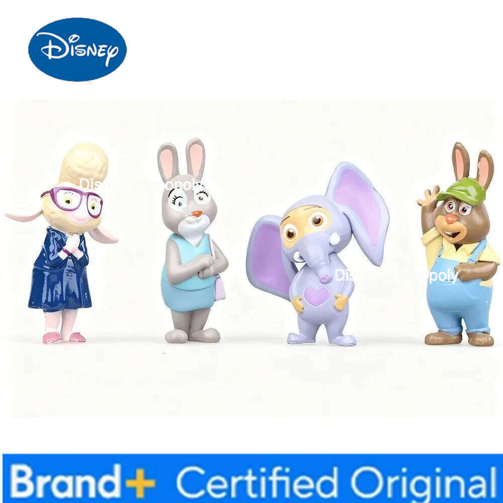 Disney ##12pcs/set Zootopia Animals Action Figure Toys Rabbit Judy Hopps Fox Nick Wilde Movie Kids Gift Collection Figures H260105