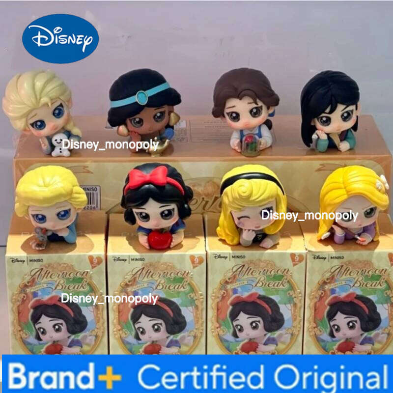 Disney Genuine Princess Afternoon Rest Series Blind Kawaii Toy Doll Anime Action Figure Mystery Box Girl Customzied Gift H260105