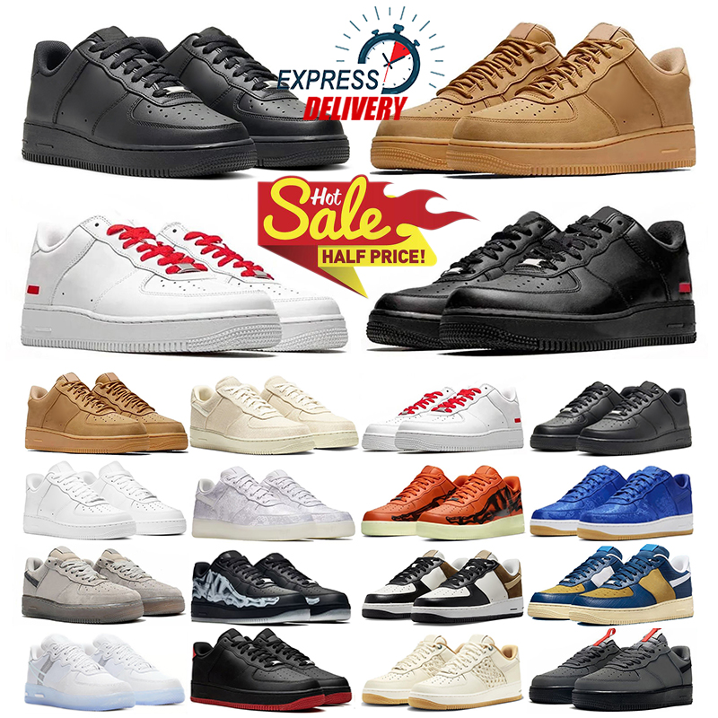 2026 Mens womens Designer 1 AFS1 running shoes shadow Triple White Black Low Tropical Twist Glacier Blue Sunset Pulse Team Red Orange Aura Platform Sneakers Trainers