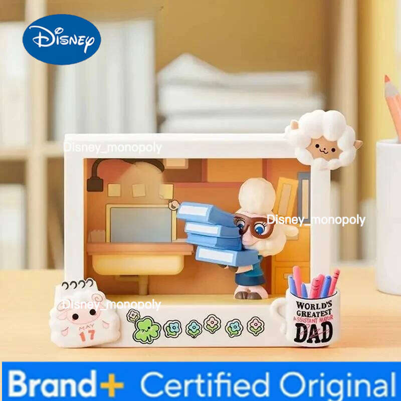 Disney Zootopia Memorable Moments Blind Box, 6 Scenes Figures, Character Model Gift Set Office Desk Decor Collection H260105