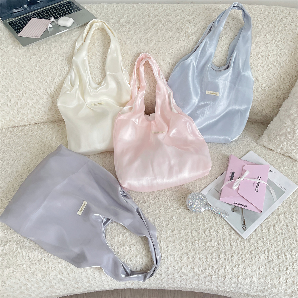 Gentle and Ethereal Vest Bag Shoulder Bag Large Capacity Handbag Lazy Style Armpit Tote Bag