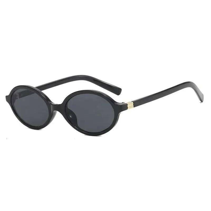 Sexy Small Oval Leopard Sunglasses Women Lovely Ins No Makeup Plain Frame Eyewear Cute Decorative Computer Glasses Men XJ260105