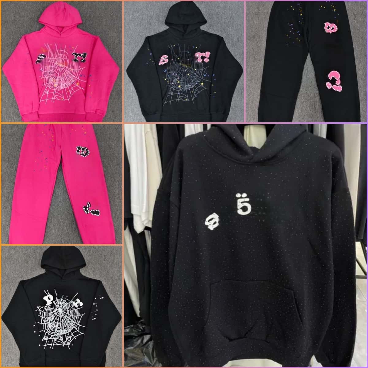 designer hoodie Spider hoddie sp5derhoodies Tracksuit Mens Womens Hip Hop Hooded Pullover Rhinestone Puff Print Hoodie Young Thug Graphic Foaming Sweatshirt