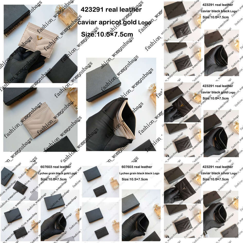 designer card holder women wallet cardholder card men card holders designers purse real Leather card case Key Ring Credit Coin Mini wallets Womens with box