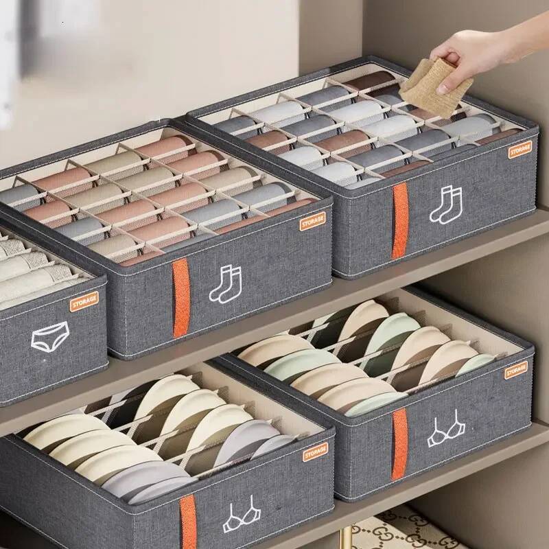 Clothes Organizer Underwear Socks Bra Drawer Organisers Clothing Boxes Cabinets Drawers Separator For Pants Storage Box ddmysept ddmysept
