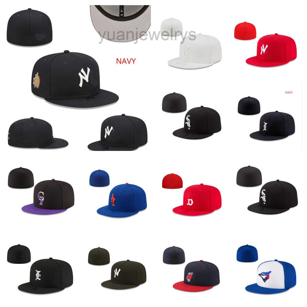 Wholesale Fitted hats Snapbacks hat Adjustable baseball hats football Caps All Team Outdoor Sports Embroidery Cotton Closed Fisherman Beanies designer cap