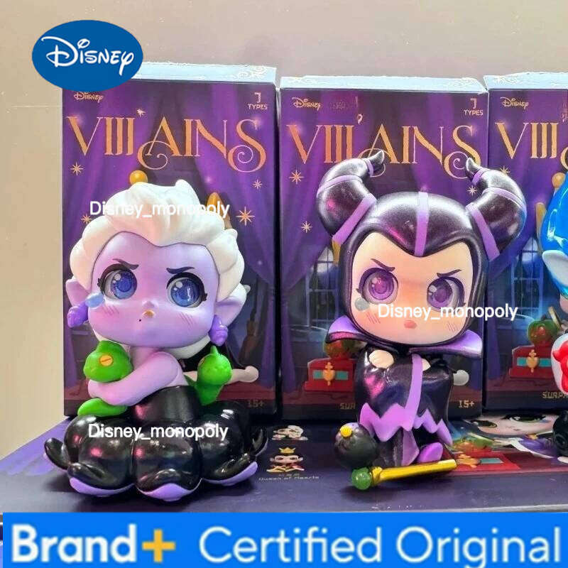 Disney Genuine Villainous Characters Series Blind Box Anime Figure Desktop Collection Decoration Girl Surprise Gift H260105