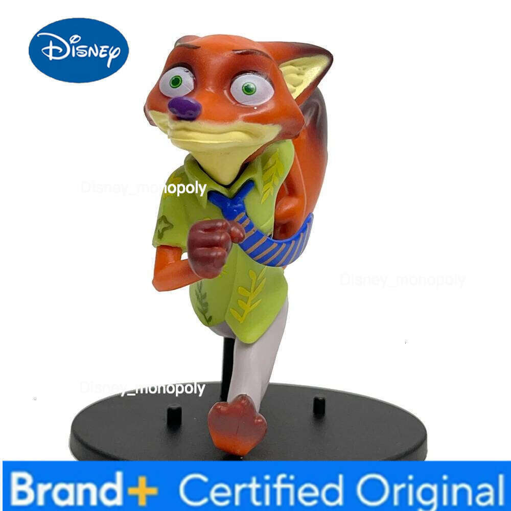 Disney Anime Creativity 6pcs Zootopia2 Figure Toys Cartoon Computer Car Ornament DIY Collectable Model Christmas Gift For Girl H260105 H260105