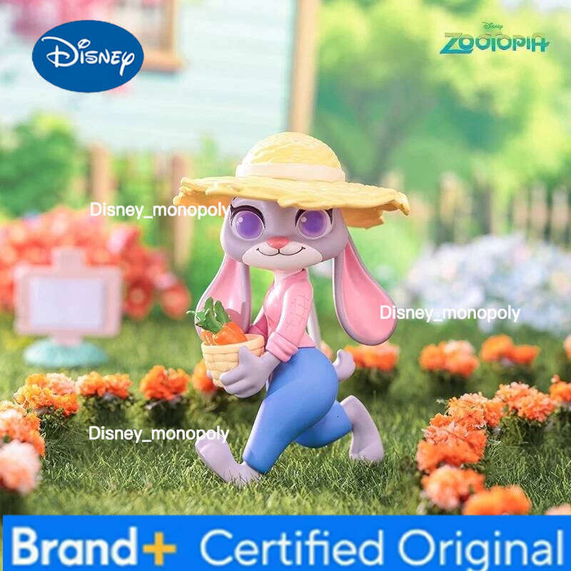 Disney Zootopia Floral World Blind Box, Judy & Nick Flower Theme Figures, Cute Gift, Official Collectible Desk Decor H260105