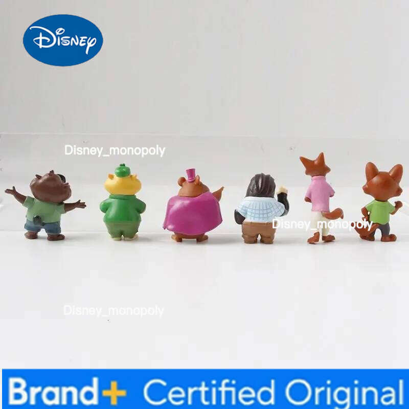 Disney 12Pcs Zootopia 2 Cartoon Anime Nick Fox Judy Gary Action Figure Kawaii Model Doll Toys Room Ornaments Fans Gift H260105