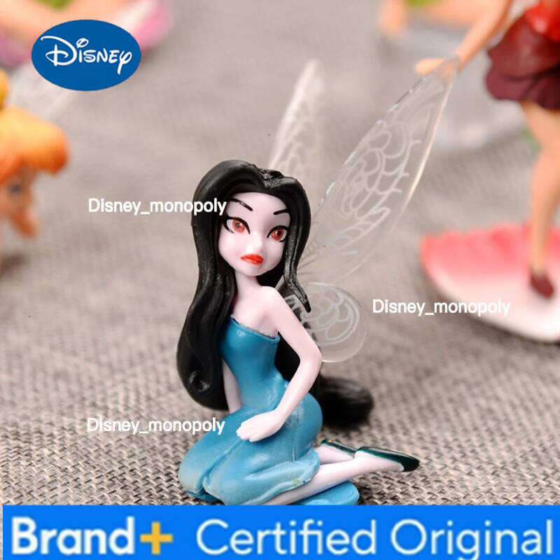 Disney Tinker Bell 6pcs Set PVC Action Figures Fairy Tales Toys Collectible Anime Dolls for Kids Girls Doll Gifts H260105