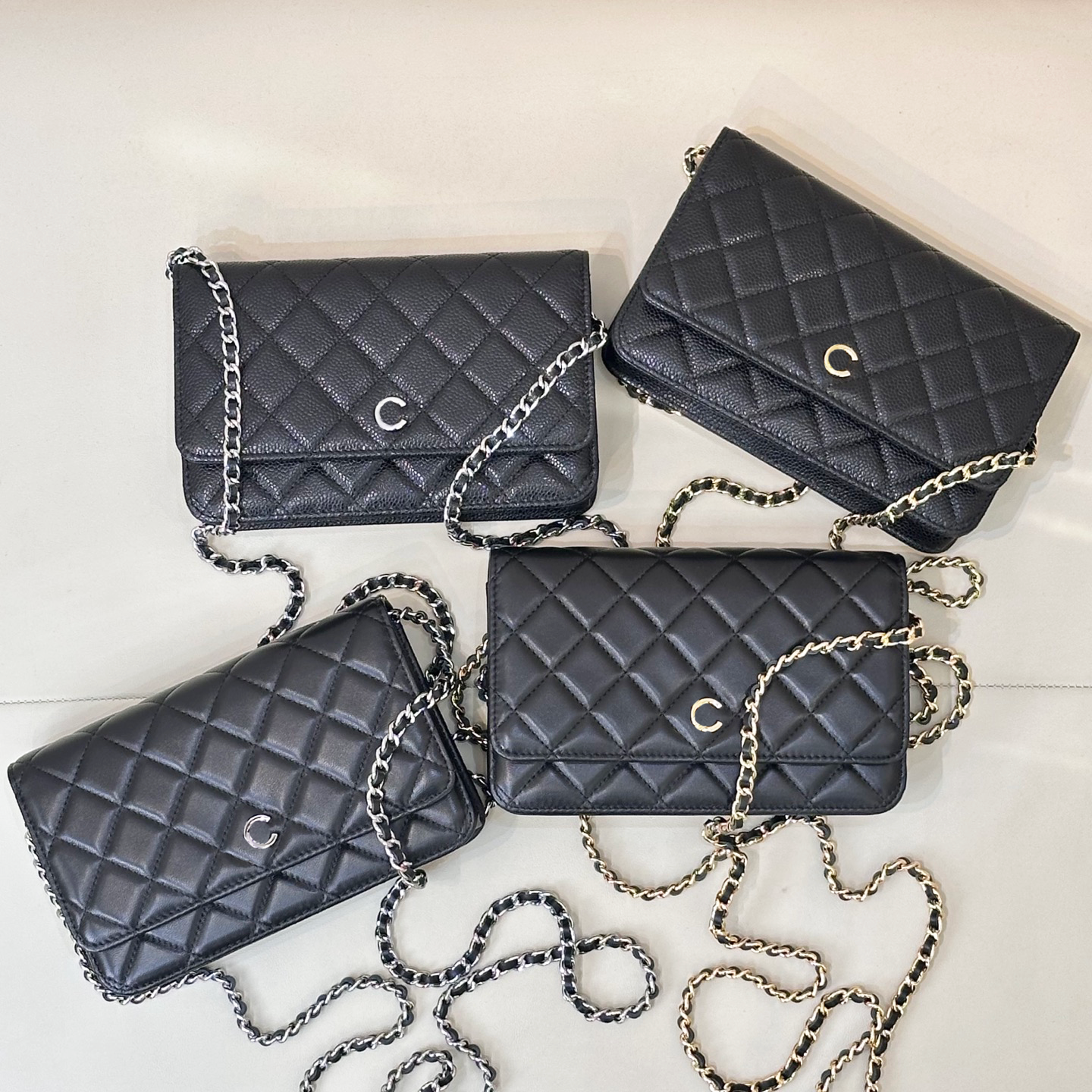 Top quality Designer bags Luxury bag woc bag Womens Chain wallet envelope Bag sheepskin caviar Shoulder bag diamond pattern handbags crossbody bag Clutch Purses