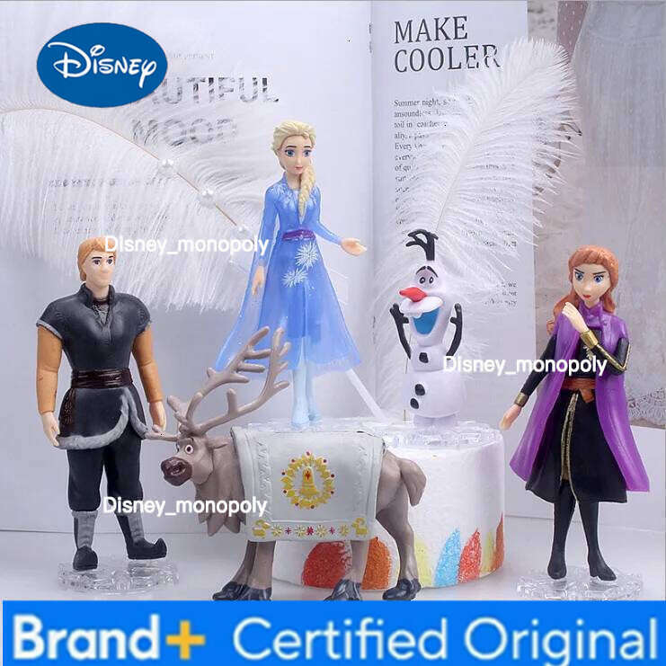 Disney 9 pcs/set Cartoon frozen 2 elsa anna Figures set kids cake wedding decoration Action toys H260105 H260105
