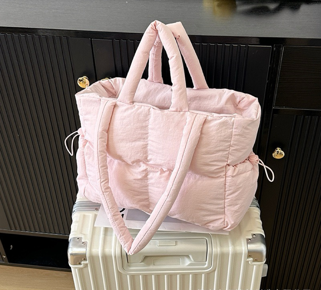 Style Handbag for Women Large Capacity Crossbody Shoulder Macaron Color Cloud Down Bag x Durable Quality Everyday Tote 1100368158