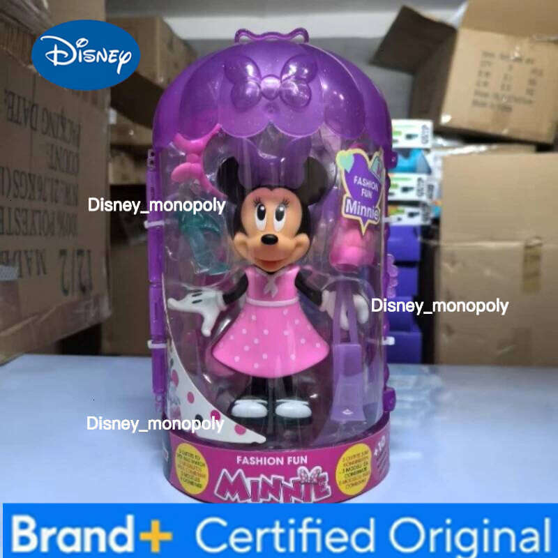 Disney Cartoon Anime Minnie Mouse Shapeshifting Dressing Action Figures Collection Ornaments Model Toy Children Gifts H260105 H260105