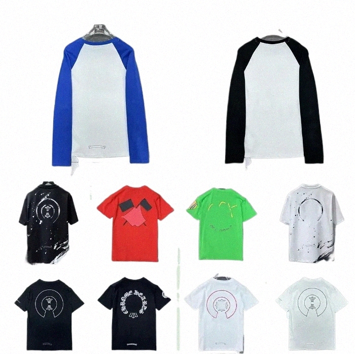 chrome T-Shirt Fashion Designer Mens Heats Printed Cotton Casual Cross CH Tees Short Sleeve Hip Hop Streetwear Lightweight And Breathable Chrme Tshirt l2a7#