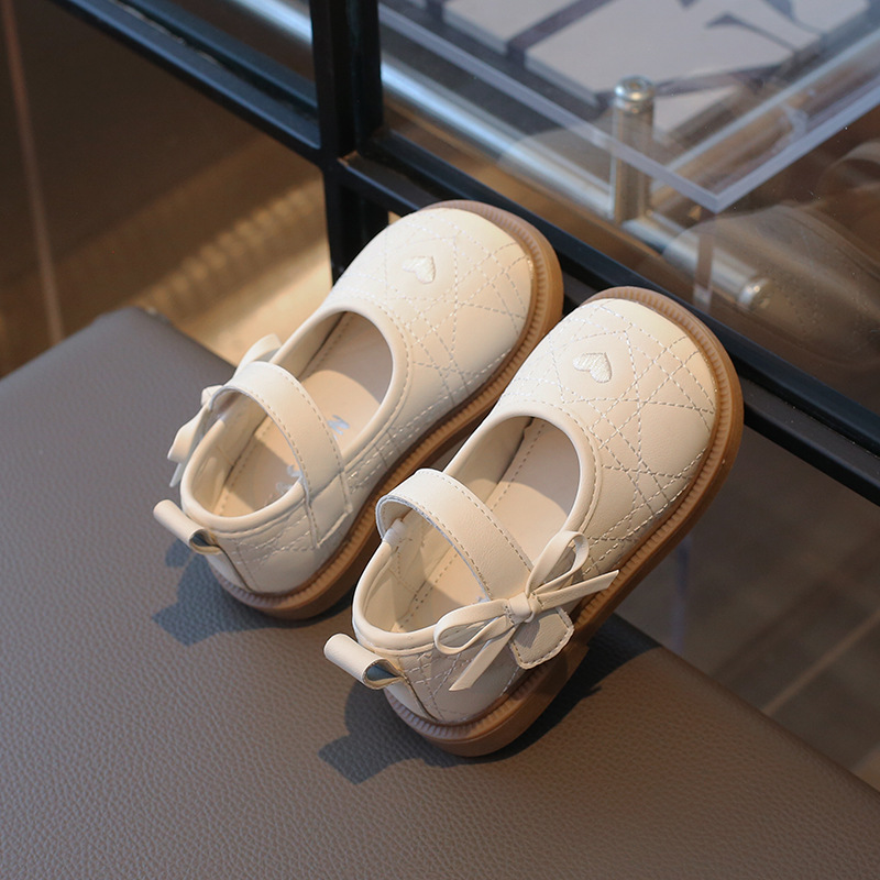 kids shoes Kids Princess Shoes Spring Autumn Cute Leather Flat Shoes for Girls Comfortable