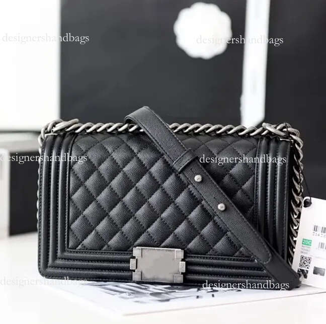 2025 Top quality BOY mouth cover bag 25CM woman fashion shoulder handbag leather crossbody Luxurious Designer chain bags clutch purse A67086 With box 67086