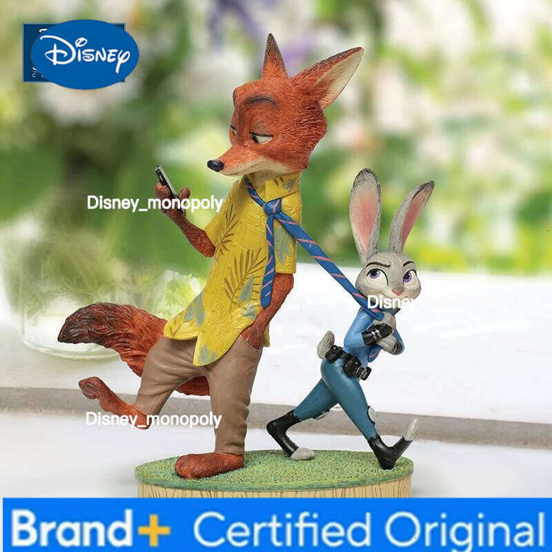 Disney Enesco Zootopia Judy Hopps Nick Wilde Desktop Figurine Collectible Statue Decoration For Home Office Birthday Gift H260105 H260105