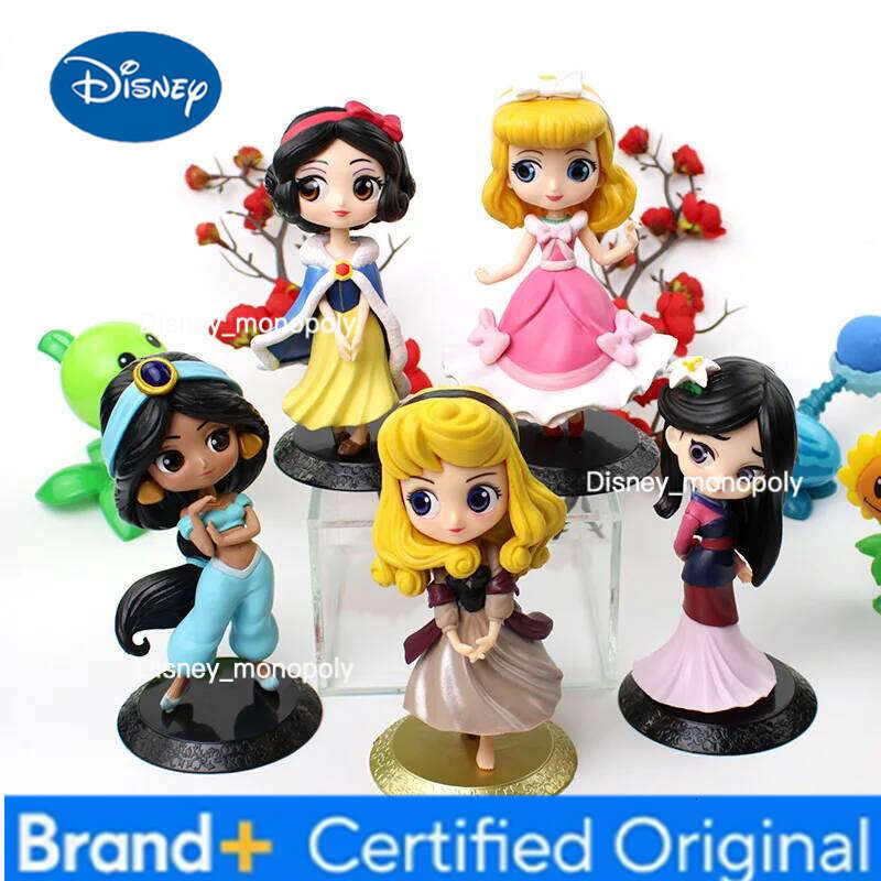 Disney Q version Princess Snow White PVC Action Figures Handmade Model Doll Collectible Fashion Ornament Gift Toys H260105