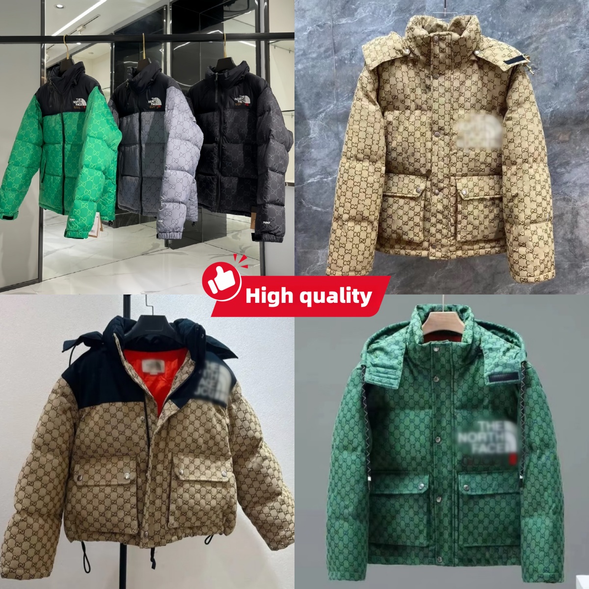 Mens designer down jacket Parka Womens black down jacket with hat Premium casual outdoor Winter warm thickened Khaki Brown designer coat for mens