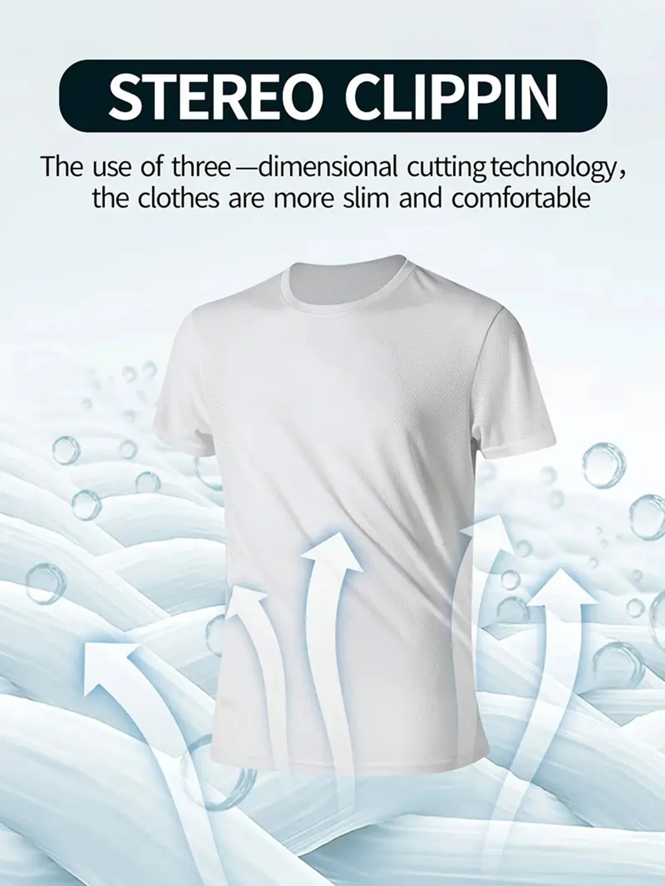 Round Neck T-Shirt 4-Pack White Ultra-Light Mens Quick Drying Breathable Sweat-Absorbent Shirt Suitable for Fitness Gym and Run 260104