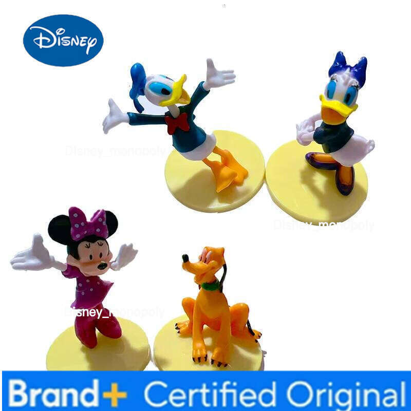 Disney 6PCS Cartoon Character Minnie Mouse Model Goofy Donald Duck Figurine Children's Toy Christmas Gift H260105