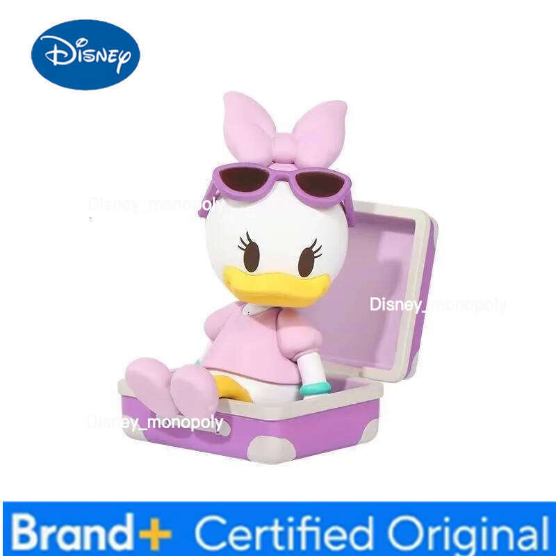 Disney Authentic Mickey Series Ornaments Minnie Donald Duck Models Travel Character Figurines Hildren's Toys Christmas Gifts H260105