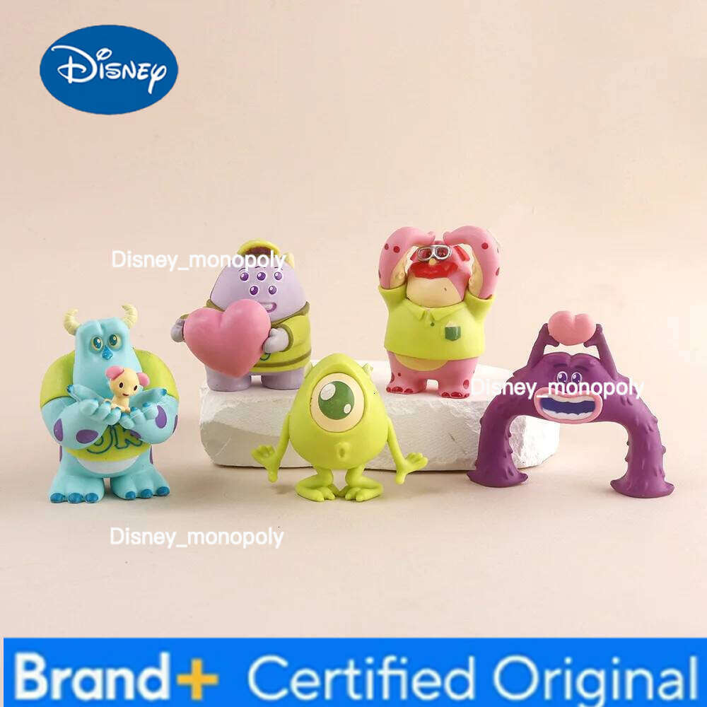 Disney 5pcs/set Monsters University Sullivan Michael Cute Anime Action Figure Toys 7CM H260105