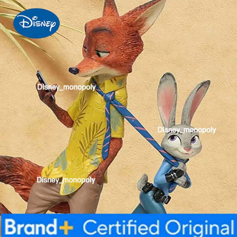 Disney Zootopia Judith Nick Cartoon Character Figurine Toy Desktop Ornament Official Birthday Gift Collectible H260105 H260105