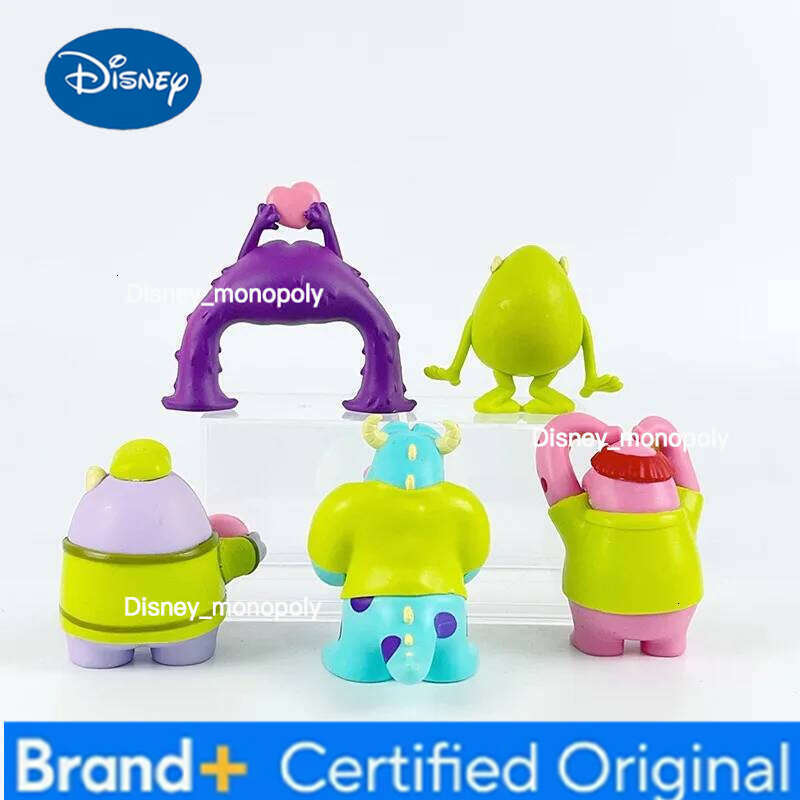 Disney 5pcs/set Monsters University Sullivan Michael Cute Anime Action Figure Toys 7CM H260105