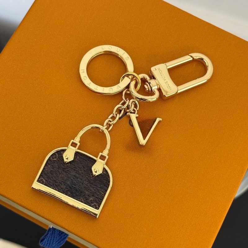 Keychains Lanyards Couples Designer Letter Keychains Fashion Leather Men Car Keychain Women Bag key chain