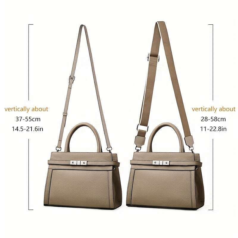 Genuine Leather Purses For Women Designer Handbags Crossbody Shoulder Bags Top Handle Satchel With Adjustable Strap