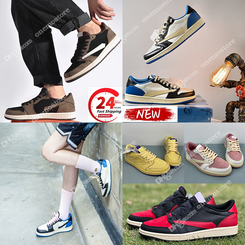 New reverse 1s designer running shoes Low Top Sneakers Men Women flat sneakers Pink black Blue mens womens trainers Mens casual shoe outdoor Trainer