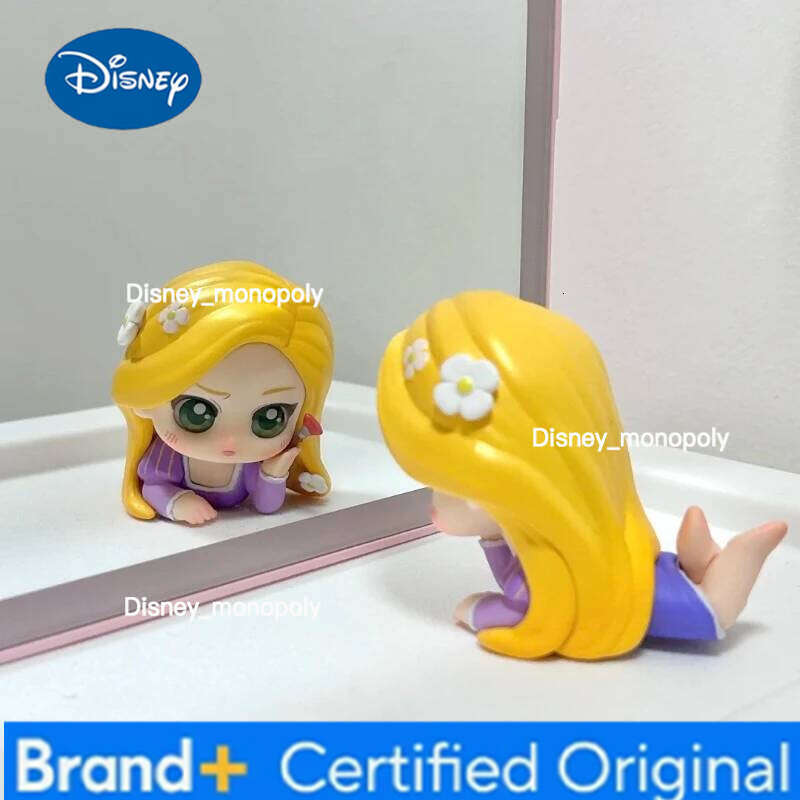 Disney Genuine Princess Afternoon Break Series Blind Box Cartoon Anime Elsa Mermaid Ariel Figure Decoration Girls Birthday Gifts H260105