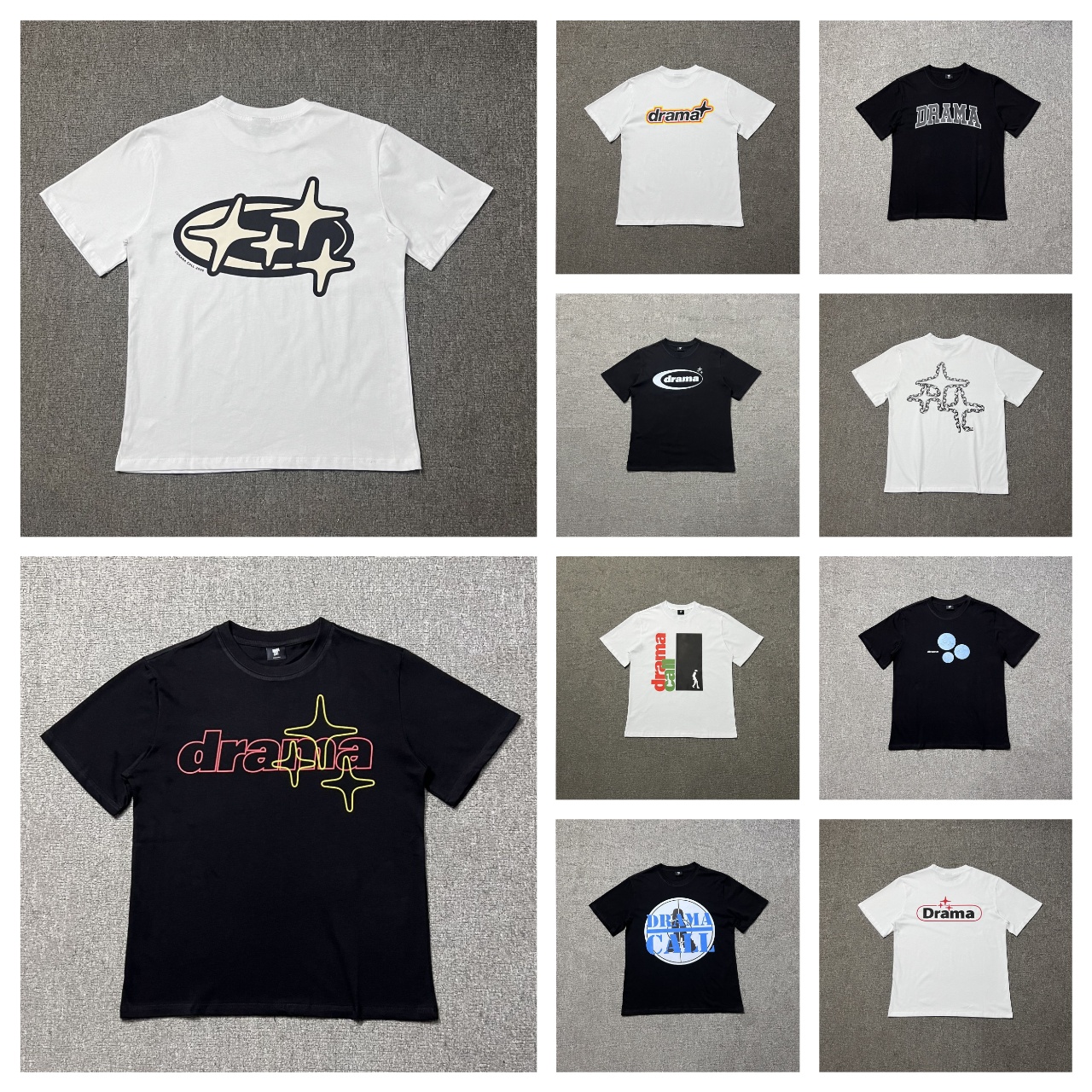 New Summer pure cotton White Black Drama Call Tshirts Breathable Casual Cotton 3D Model Print Short Sleeve Men Top Tees Women T-shirt