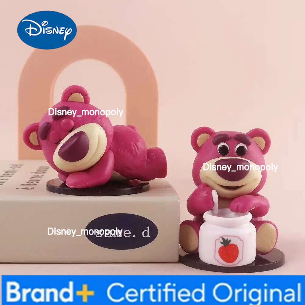 Disney Lotso Toy Story Afternoon Tea Surprise Blind Cartoon Trendy Handmade Doll Mysterious Box Car Desktop Ornament Gift H260105