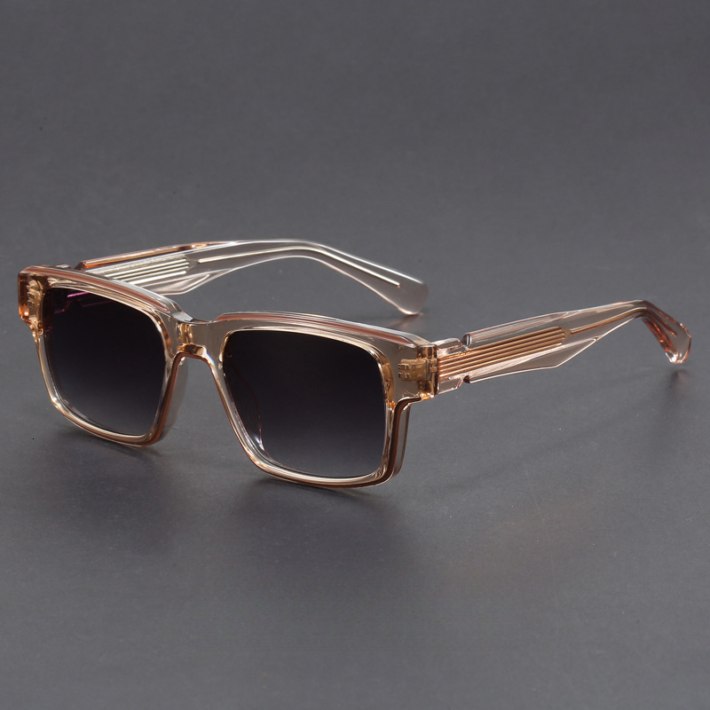 Men's Designer New Vintage Style Rectangular Frame Sunglasses Luxury Women's Fashion Sunshade Sunglasses UV Protection Function Fashion Tren