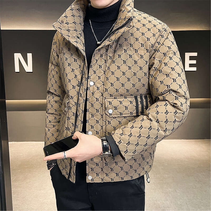 Winter New Shop Owner Style Casual Warm Coat Men's Youth Fashion Down Jacket Men