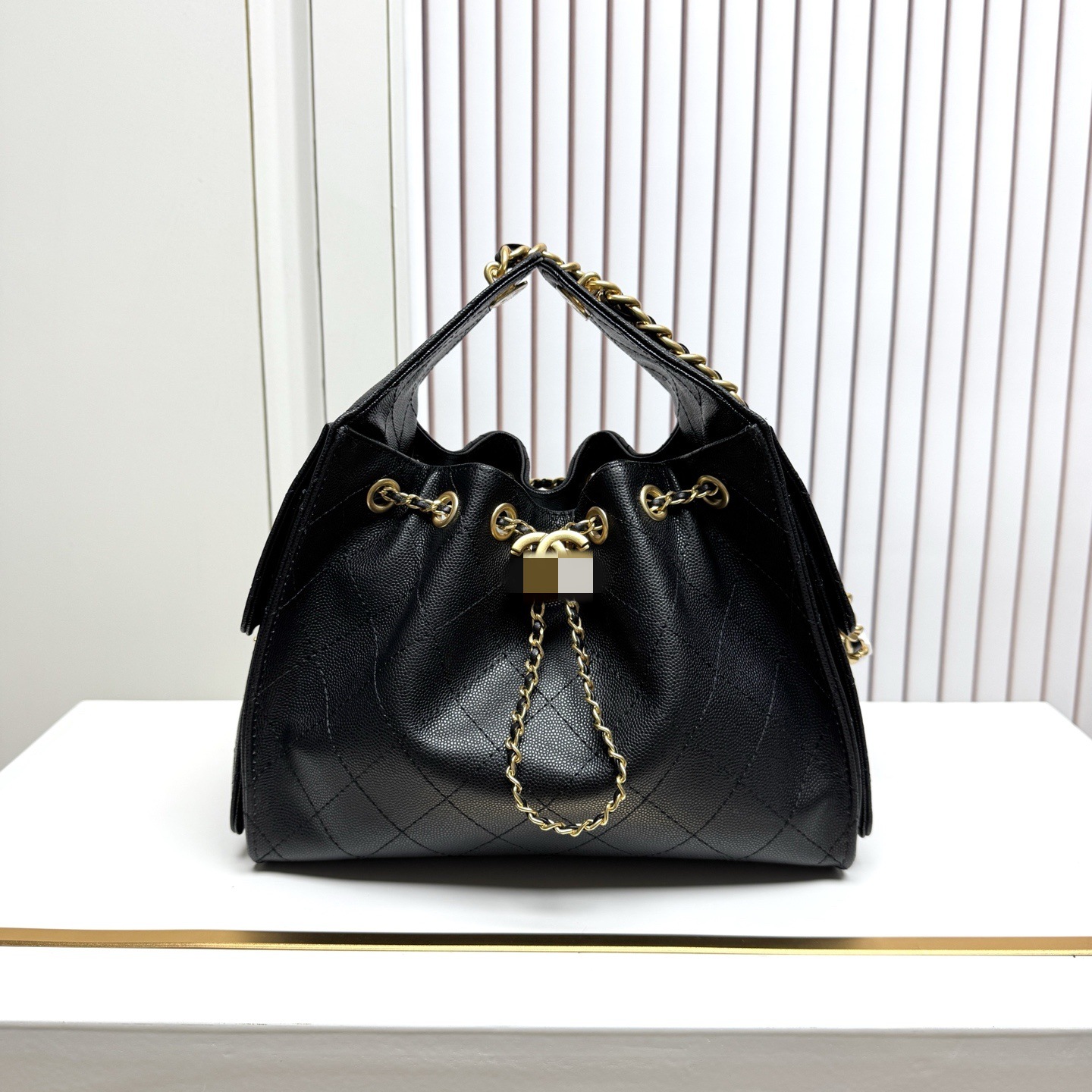 10A Designer Bag women Luxury hobo bag Handbag Caviar suede Leather Shoulder Bag Super Quality Chain Bucket Bag Purse with side pockets Drawstring bucket bag