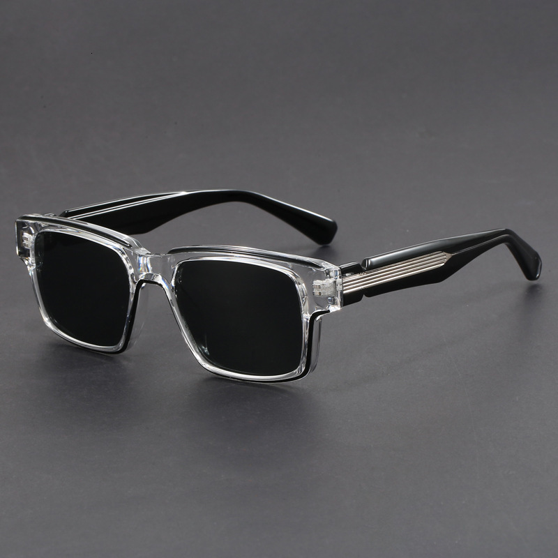 Men's Designer New Vintage Style Rectangular Frame Sunglasses Luxury Women's Fashion Sunshade Sunglasses UV Protection Function Fashion Tren