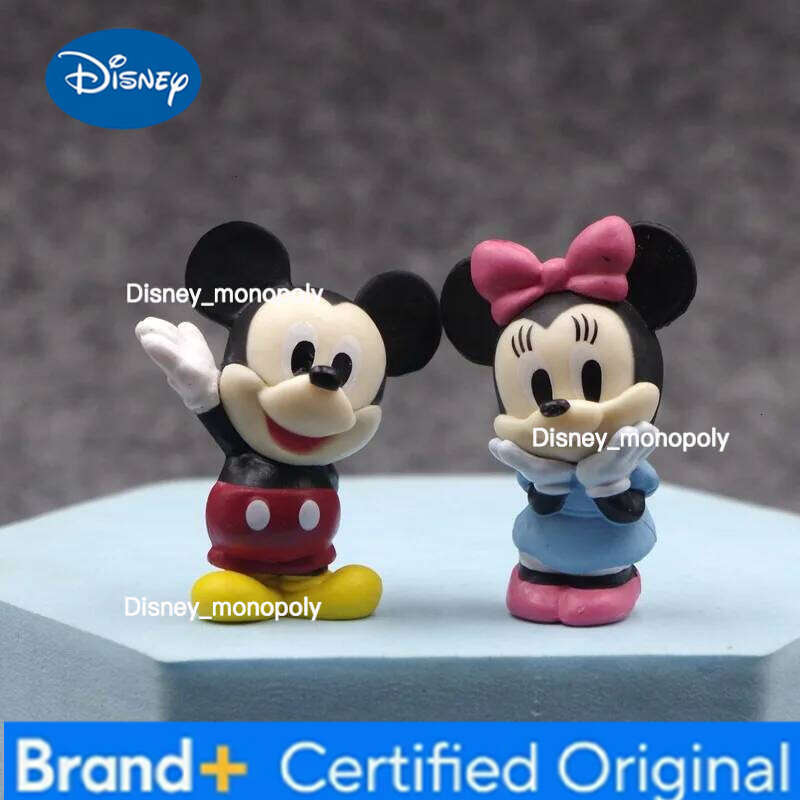 Disney 6Pcs Anime Mickey Mouse Action Figure Minnie Pooh Bear Dumbo Kawaii Cartoon Doll PVC Collectible Model GK Toy Kids Gift H260105