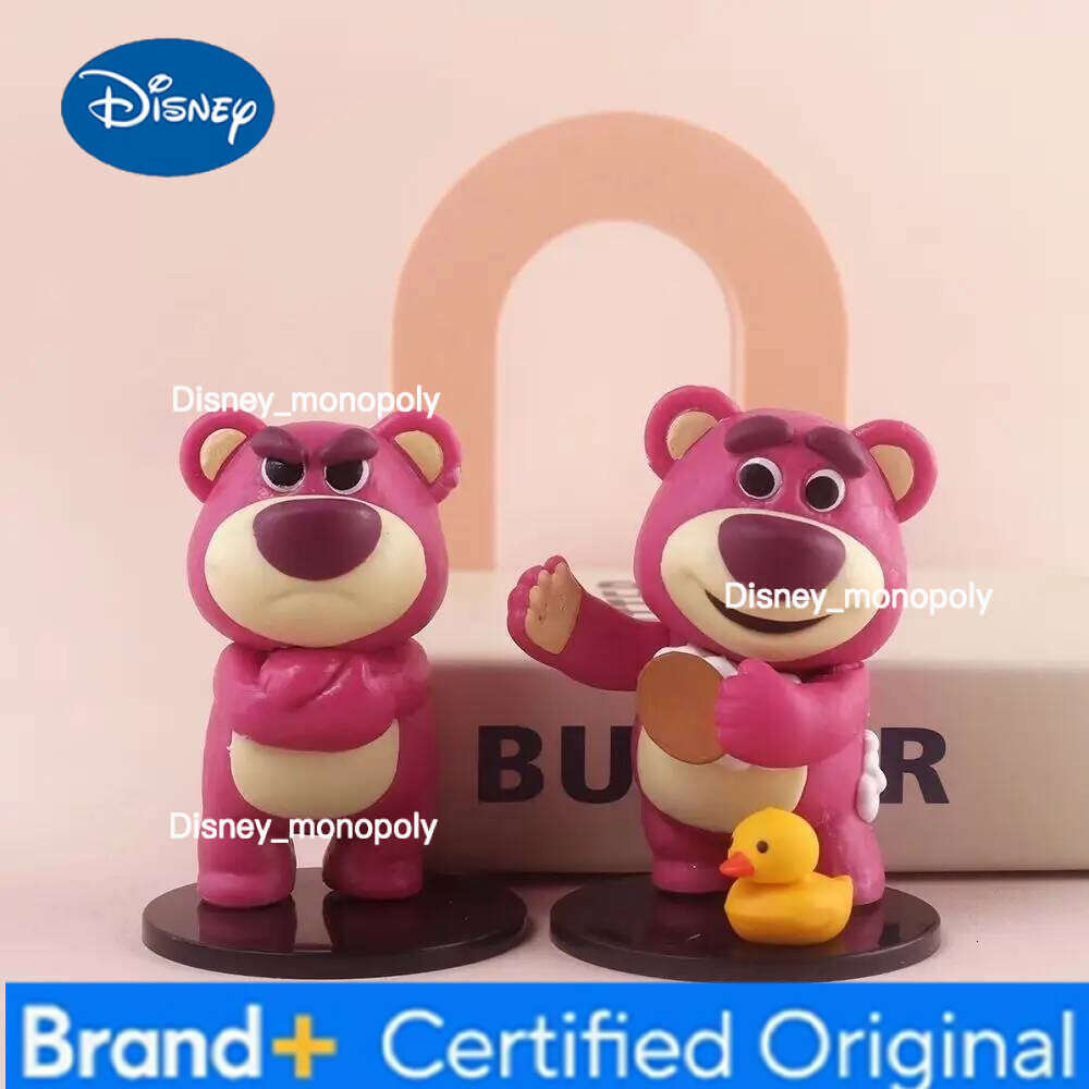 Disney Lotso Toy Story Afternoon Tea Surprise Blind Cartoon Trendy Handmade Doll Mysterious Box Car Desktop Ornament Gift H260105