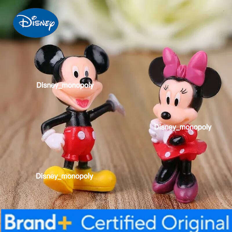 Disney 6pcs/set Mickey Mouse Action Figures Minnie Donald Duck PVC Cake Ornaments Collection Decoration Children Toys Gifts H260105