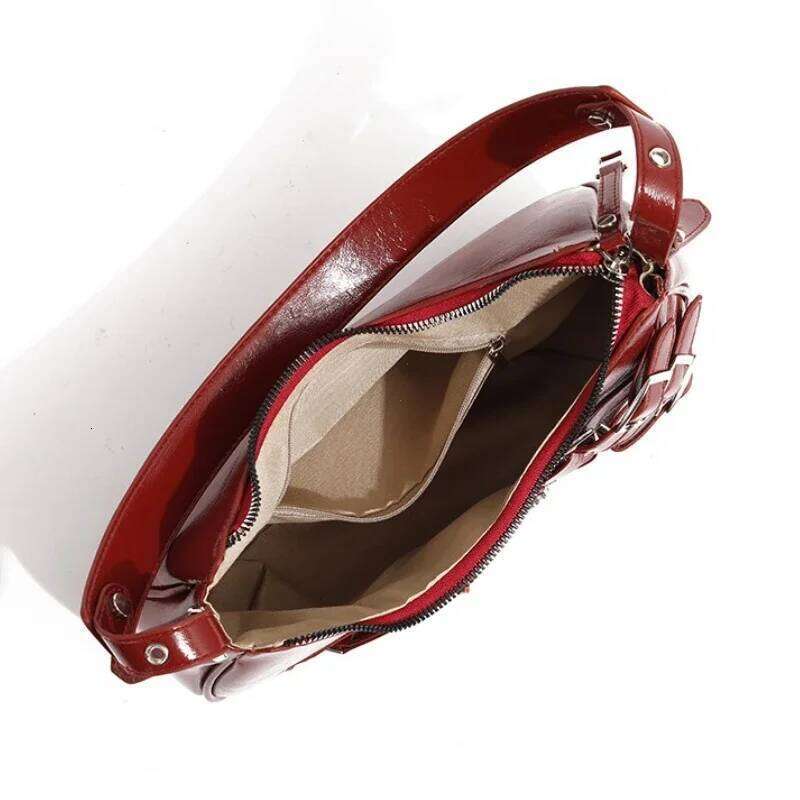 Maillard Style PU Leather Shoulder Bags For Women 2026 New Trend Cool Girl Y2K Armpit Luxury Designer Hobo Bag Handbags