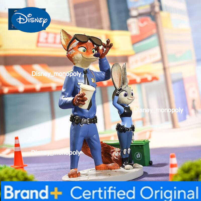Disney Enesco Zootopia Judy Hopps Nick Wilde Desktop Figurine Collectible Statue Decoration For Home Office Birthday Gift H260105 H260105