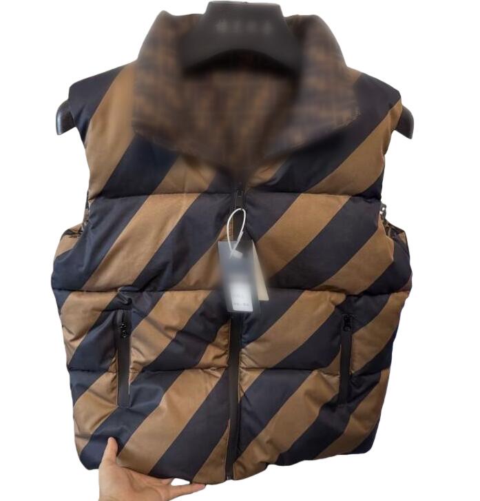 designer vests women men sleeveless cotton-padded jackets reversible vest winter womens coat