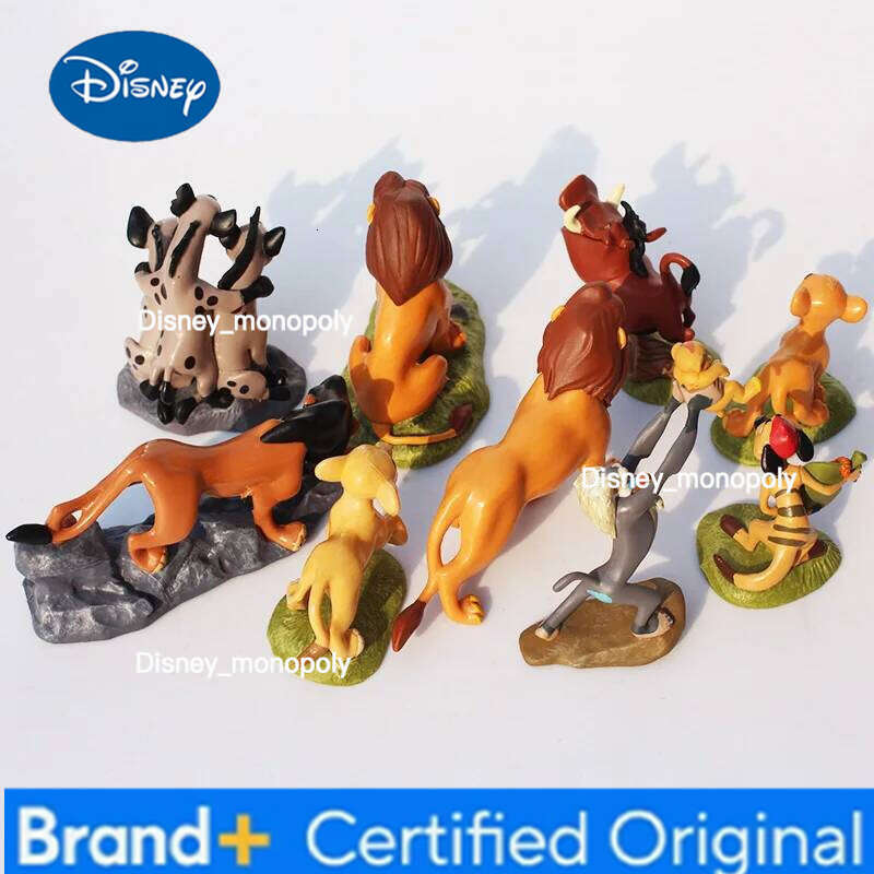 Disney 9pcs/set 4.5-8.5CM The Lion King Simba Nala Timon action Figure model Anime Figures Xmas gift for the children H260105