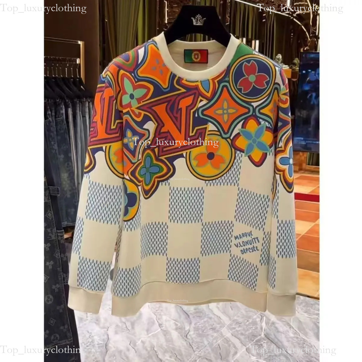 Mens Lvs Hoodie Designer Louily Vittions Hoodies Luxury High Quality Tide Brand Sweater Cashmere Trend Loose Autumn And Winter Round Neck Print 2c9