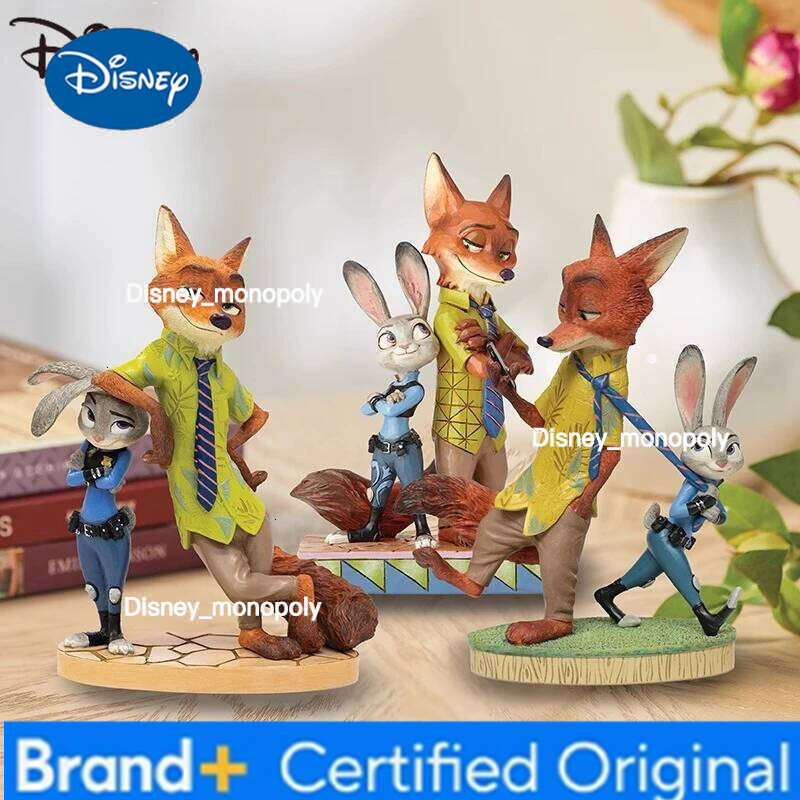 Disney Official Zootopia Judi Nick Decorative Handwork Presents A Boy and Girl'S Birthday Desktop Ornaments Model Gift H260105 H260105